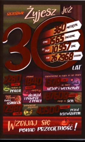 Karnet 30 Urodziny AB ST01