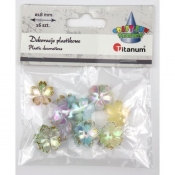 Koraliki plastikowe kwiatki 18mm 16szt