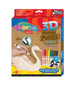 Puzzle drewniane 3D MIX wzorów (32490PTK)
