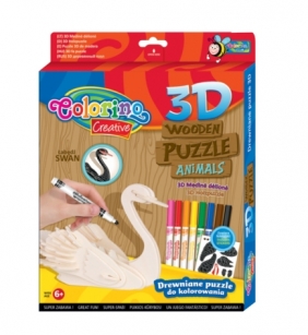 Puzzle drewniane 3D MIX wzorów (32490PTK)