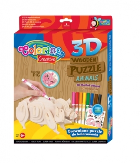 Puzzle drewniane 3D MIX wzorów (32490PTK)