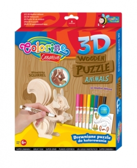 Puzzle drewniane 3D MIX wzorów (32490PTK)