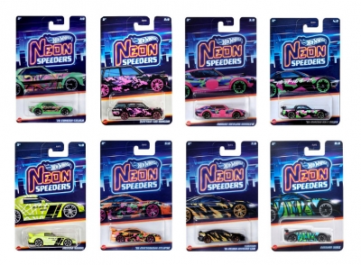 Hot Wheels Autko neon speeders