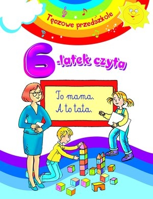 6-latek czyta. Tęczowe przedszkole