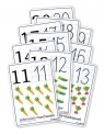 Plansze eukacyjne A4 - Cyfry 11-20 10 kart