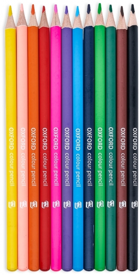 Kredki ołówkowe Oxford Regular 12 kolorów