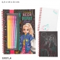 Zestaw Neon Doodle Top Model z żelpenami 13217A