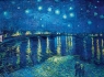 Gwiaździsta noc nad Ronem Vincent van Gogh Puzzle 3000