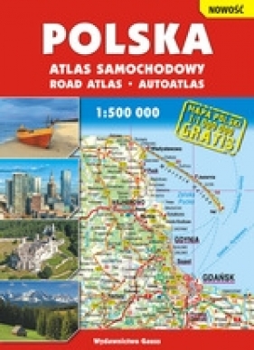 Polska Atlas samochodowy 1:500 000 (2017/2018) - Opracowanie zbiorowe