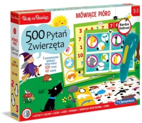 Clementoni, Mówiące Pióro 500 pytań - Zwierzęta (50649)