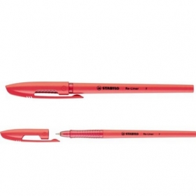 Długopis Stabilo re-liner 868 f czerwony 10 sztuk
