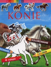 Konie. Naklejkowe łamigłówki - Émilie Beaumont