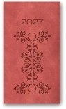  Kalendarz 2027 książkowy A6 Relief ceglasty MIX