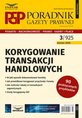 Korygowanie transakcji handlowych