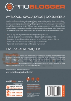 ProBlogger Jak czerpać zyski ze swojego bloga - Rowse Darren, Garrett Chris