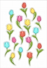 Dekoracje okienne dwustronne - Tulipany 02 16szt