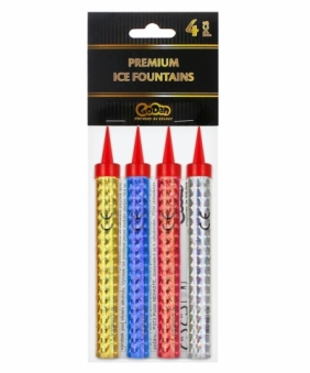 Świeczka ozdobna Godan Premium Fontanna tortowa 12cm/4szt (FPH12/4)