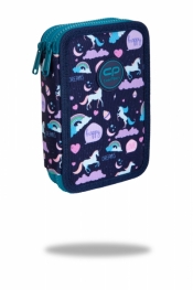 Coolpack, piórnik podwójny z wyposażeniem Jumper 2 - Happy Unicorn (E66549)