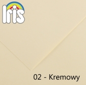 Karton iris A4 185g 50ark.02-kremowy 200040153 - Polska Fila