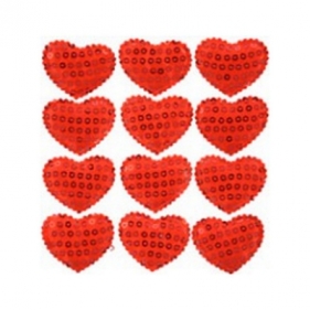 Naklejka (nalepka) Arpex serduszka 3x3.5cm (WA2493)