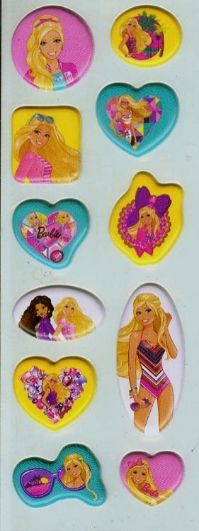 Naklejki wypukłe Barbie (63493)
