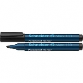 Marker permanentny Schneider Maxx 133, czarny 4,0 mm ścięta końcówka (SR113301)