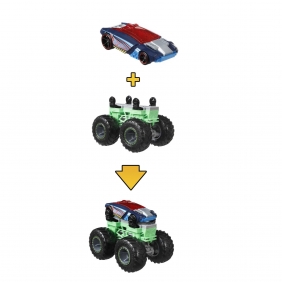 Hot Wheels Monster Trucks: Pojazd Monster Maker - Zielony (GWW13/GWW15)