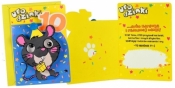 Karnet B6 DK-805 Urodziny 10 szczurek
