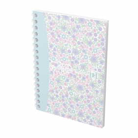 Kołozeszyt Oxford Floral A6/50k kratka, 1 szt