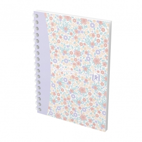 Kołozeszyt Oxford Floral A6/50k kratka, 1 szt
