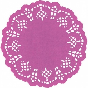 Serwetki papierowe okrągłe 11,5cm/35 szt. - fioletowe jasne (414547)