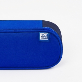 Piórnik z klapką Oxford Funky - granatowy