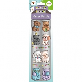 Naklejki Water Bottle - Kapibara Kapi Fun, 83x286 mm