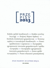 Przepisy 2013 Prawo gospodarcze i handlowe