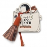 Czyścik zawieszany na torebkę - brązowy