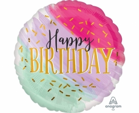Balon foliowy Happy Birthday 46cm