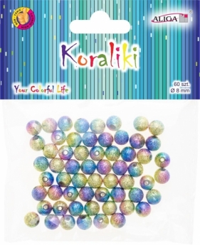 Koraliki plastikowe 8mm 60szt