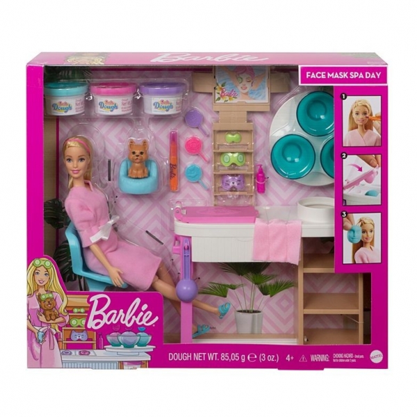 Barbie Salon Spa Maseczka na twarz Zestaw (GJR83/GJR84)