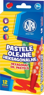 Pastele olejne heksagonalne Astra - 12 kol.