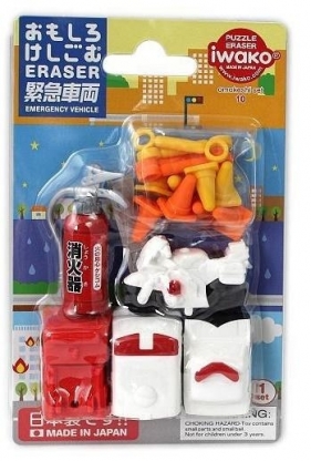 Zestaw gumek do ścierania - Pojazdy pogotowia