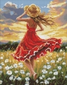 Diamentowa mozaika -Taniec w polu 40x50cm