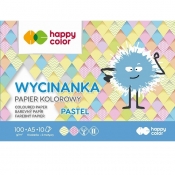 Blok wycinanka Happy Color, A5/10k - pastelowe (HA 3710 1520-PA10)