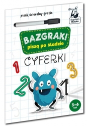 Bazgraki piszą po śladzie Cyferki