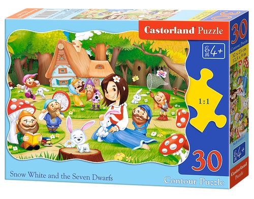 Puzzle konturowe Snow White and the Seven Dwarfs 30 (03495)