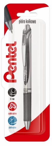 Pióro kulkowe 0,7 mm EnerGel BL77 szary 1 szt.