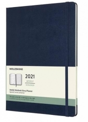 Kalendarz 2021 miesięczny 12MXL tw. sapphire blue