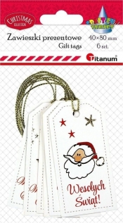Zawieszki prezentowe 4x8cm 6szt
