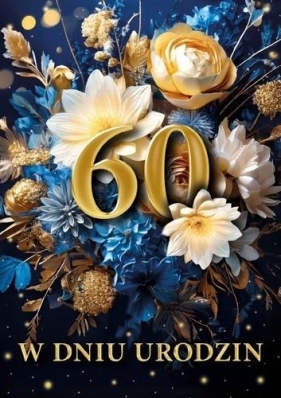 Karnet B6 3D Urodziny 60