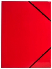 Teczka kartonowa na gumkę Tetis A4, 6 szt. - czerwona (BT600-C)