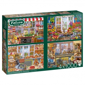 Puzzle 4x1000: Falcon - Twoje ulubione sklepy (11249)